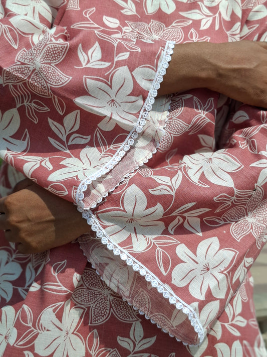 Blossom Breeze Handblock Kurti