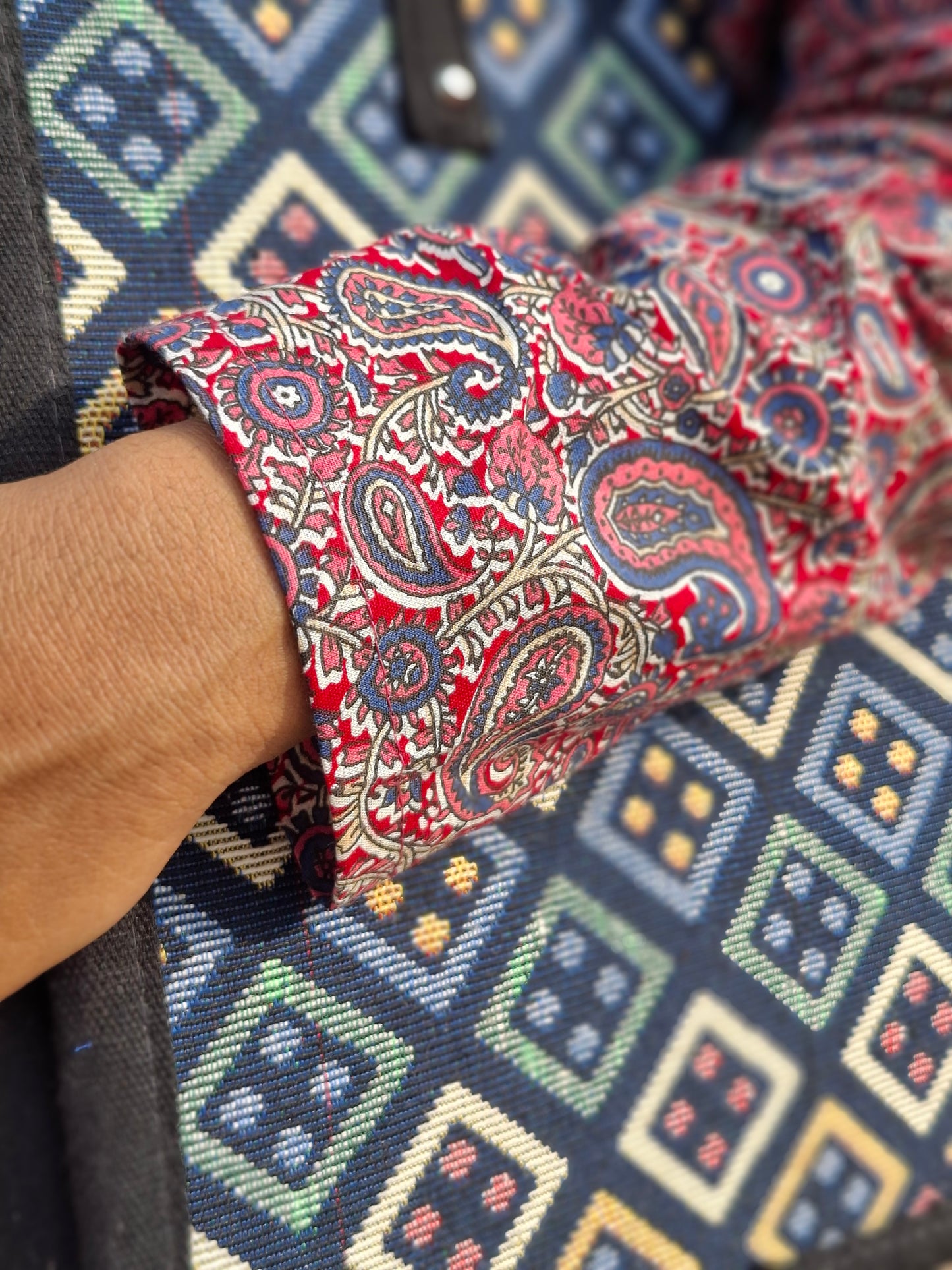 Ajarak Boho Paisley Smock Kurti