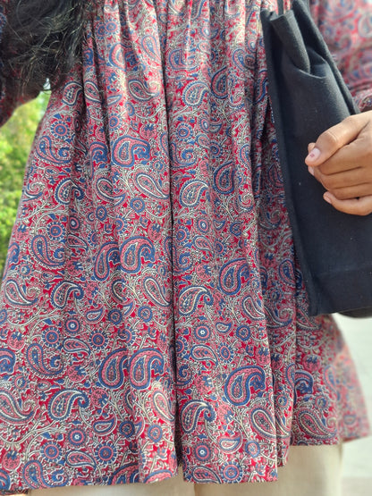 Ajarak Boho Paisley Smock Kurti