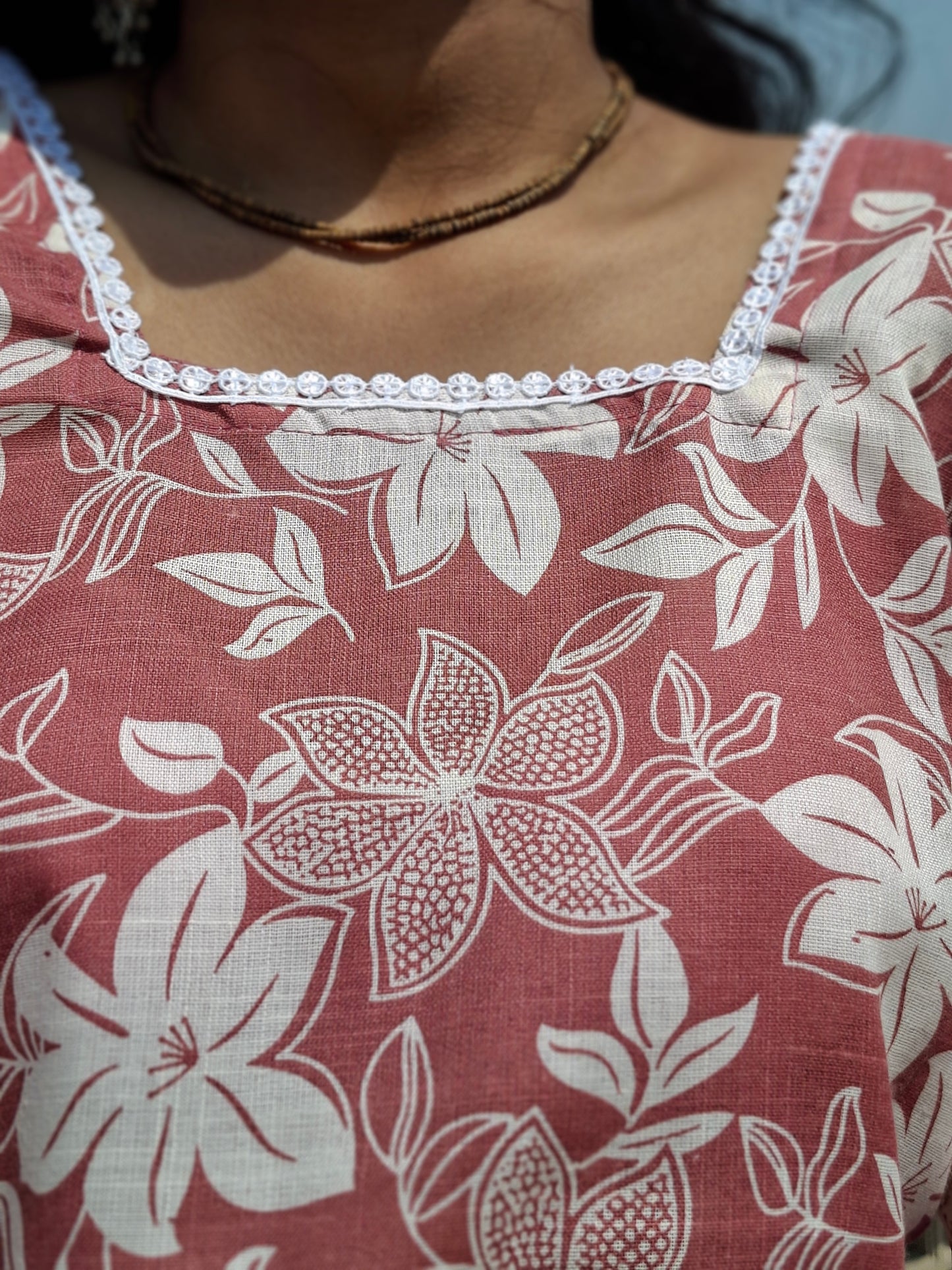 Blossom Breeze Handblock Kurti