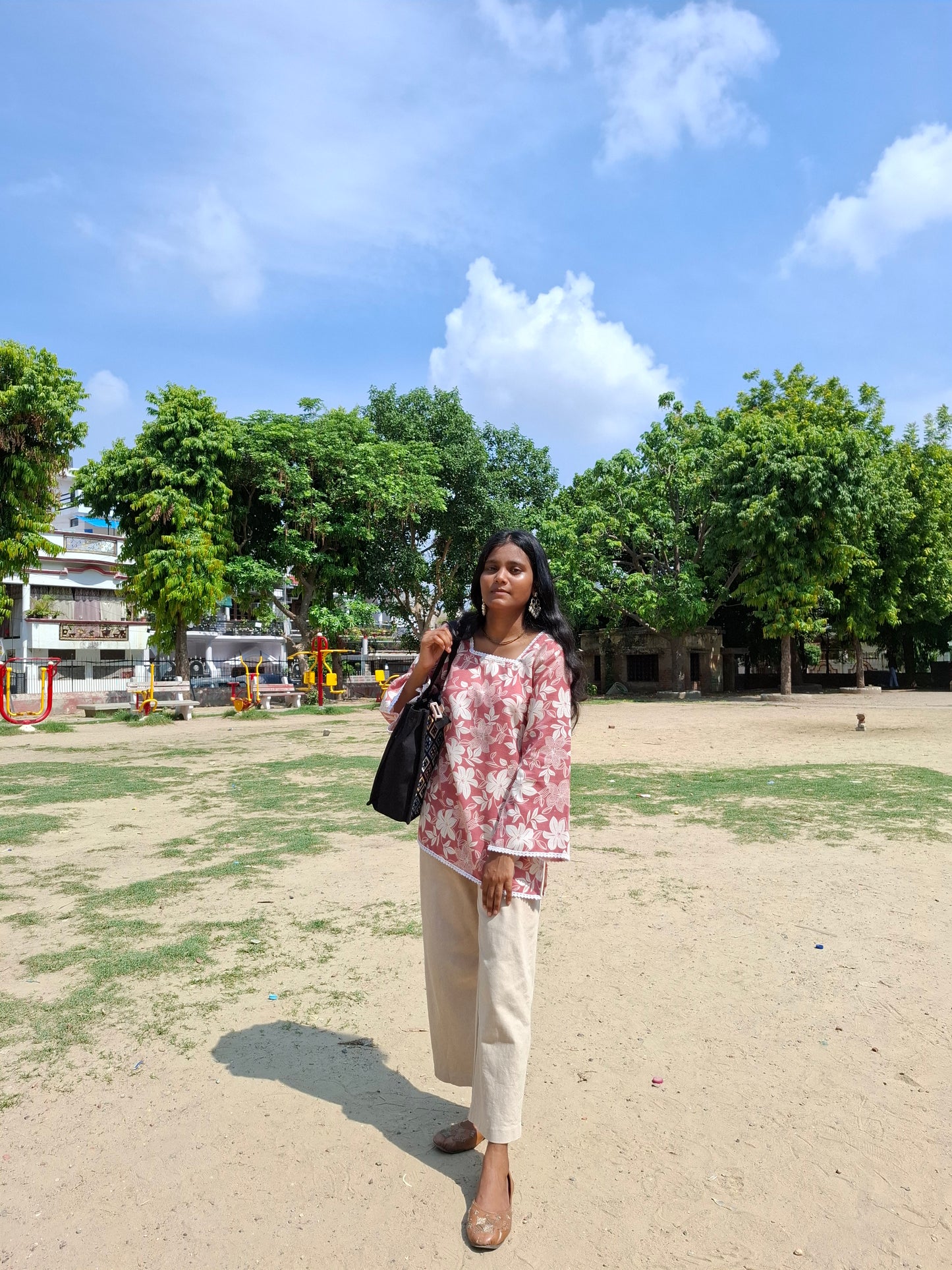 Blossom Breeze Handblock Kurti