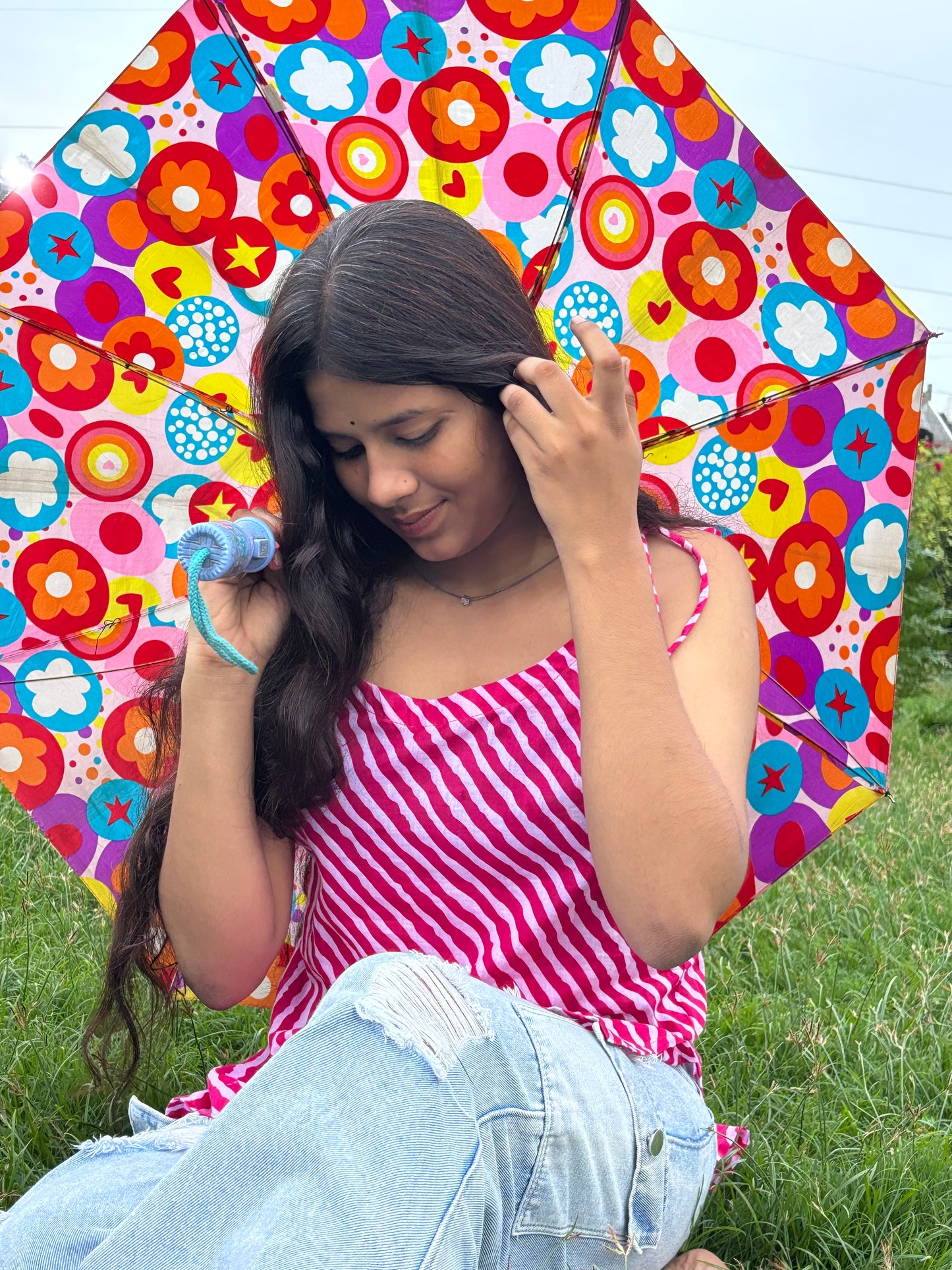 Masakkali- Candy Stripe Cotton Kurti