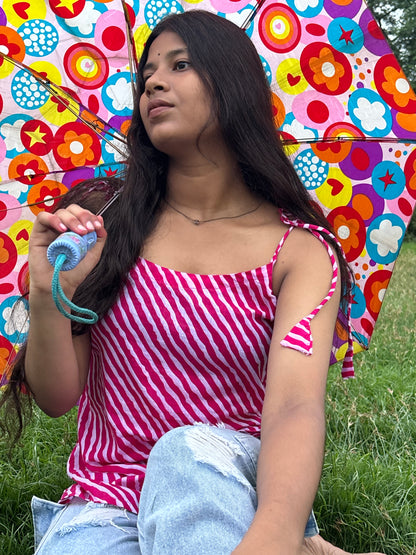 Masakkali- Candy Stripe Cotton Kurti