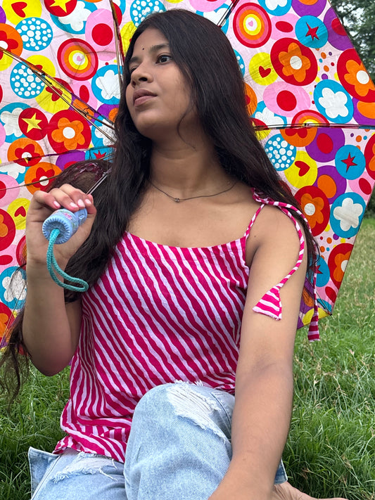 Masakkali- Candy Stripe Cotton Kurti